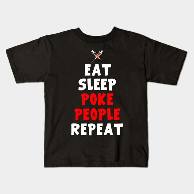 Eat Speep Poke People Repeat Costume Gift Kids T-Shirt by Ohooha